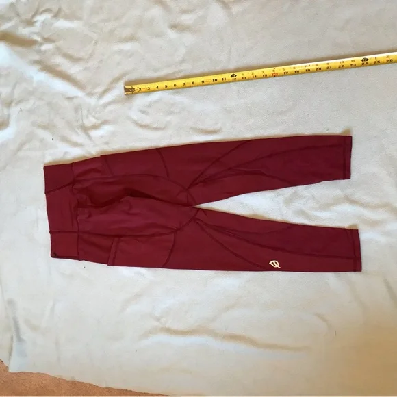 P’tula Cranberry Activewear Leggings New with Tags - Picture 2 of 7